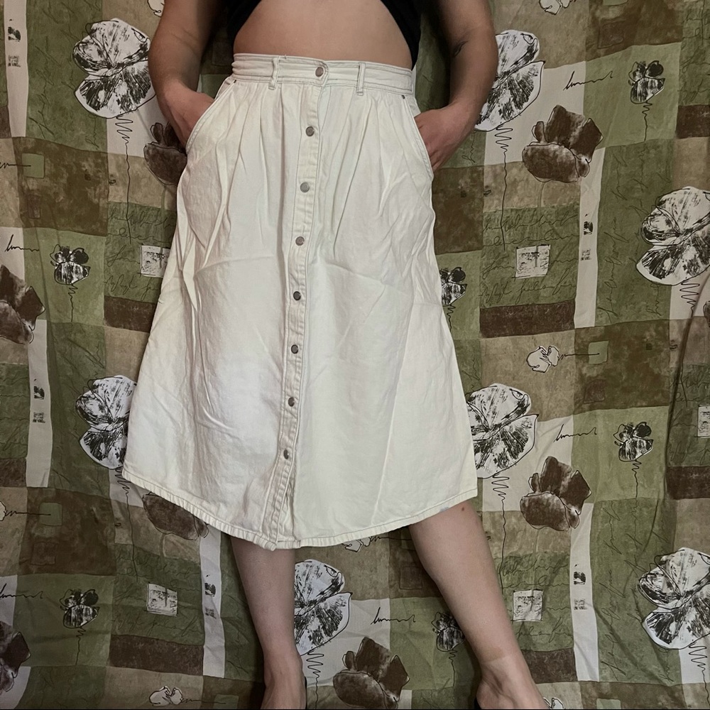 BDG Button Down Skirt